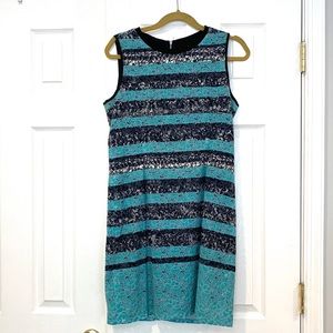 Kenneth Cole Lace Blue Sleeveless Dress petite 10